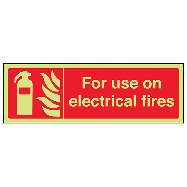 GITD For Use On Electrical Fires Landscape Safety Signs 4 Less