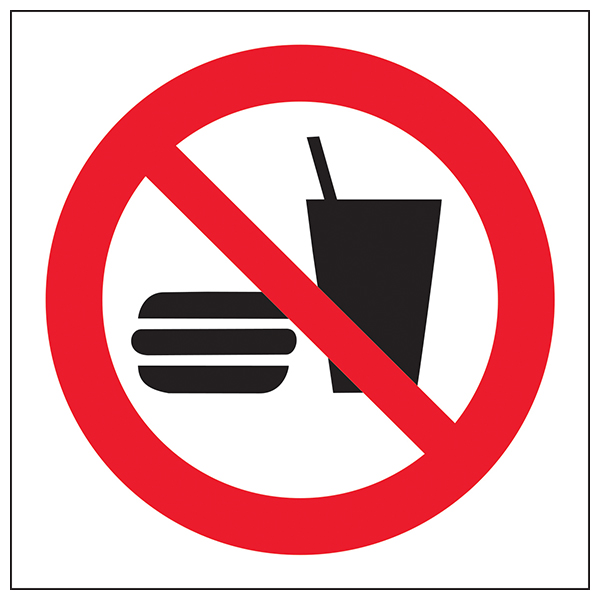 No Food Or Drink Symbol Safety Signs 4 Less