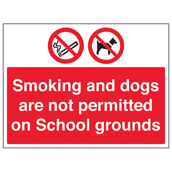 Smoking And Dogs Not Permitted On School Grounds