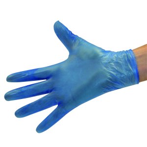 Top Glove Powdered Blue Vinyl Gloves AQL 1.5 Top Glove Powdered Blue Vinyl Gloves AQL 1.5