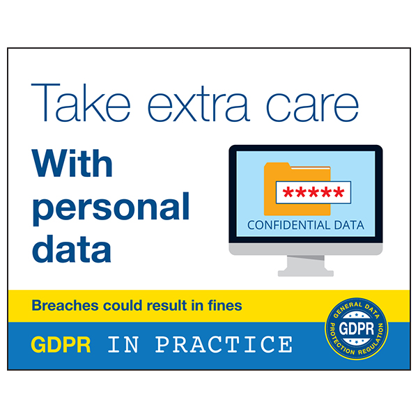 GDPR In Practice - Workplace Stickers | Safety Posters | First Aid Posters | Notices & Wallcharts GDPR In Practice - Workplace Stickers | Safety Posters | First Aid Posters | Notices & Wallcharts