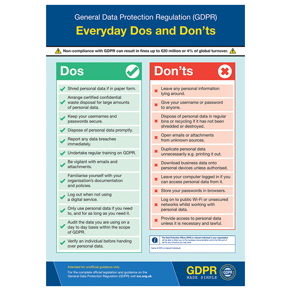 GDPR Made Simple Materials | Safety Posters | First Aid Posters | Notices & Wallcharts GDPR Made Simple Materials | Safety Posters | First Aid Posters | Notices & Wallcharts