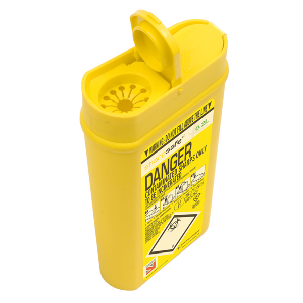 Sharpsafe 0.2 Litre Insulin Bin JustGloves