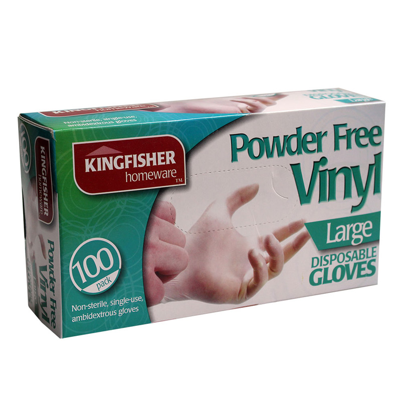 Kingfisher Powder Free Vinyl Gloves | Disposable Gloves | MediSupplies Kingfisher Powder Free Vinyl Gloves | Disposable Gloves | MediSupplies