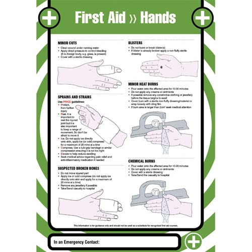 First Aid - Hands Poster | Safety Posters | First Aid Posters | Notices & Wallcharts First Aid - Hands Poster | Safety Posters | First Aid Posters | Notices & Wallcharts