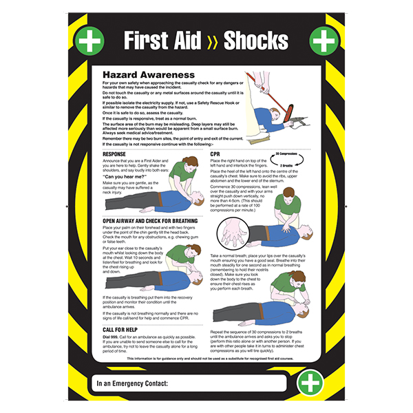 First Aid - Shocks Poster | Safety Posters | First Aid Posters | Notices & Wallcharts First Aid - Shocks Poster | Safety Posters | First Aid Posters | Notices & Wallcharts