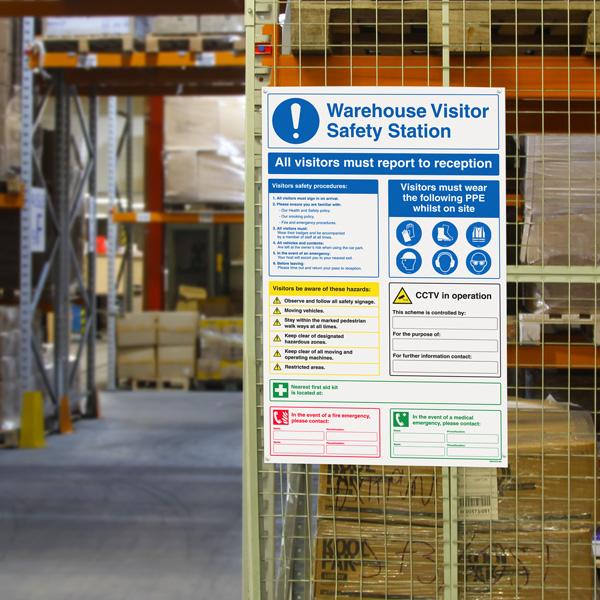 Warehouse Visitor Safety Station Warehouse Visitor Safety Station