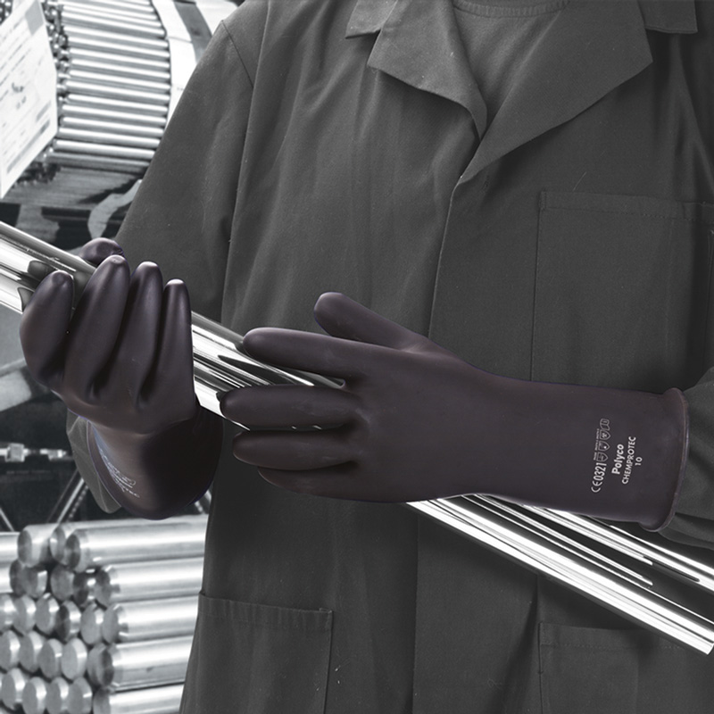 Chemprotec™ Unlined Black Rubber Gloves | MediSupplies.co.uk Chemprotec™ Unlined Black Rubber Gloves | MediSupplies.co.uk