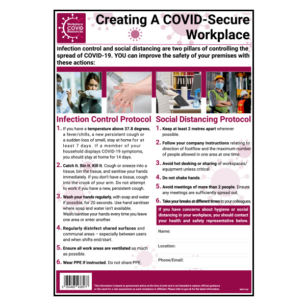 COVID Secure Posters & Labels COVID Secure Posters & Labels