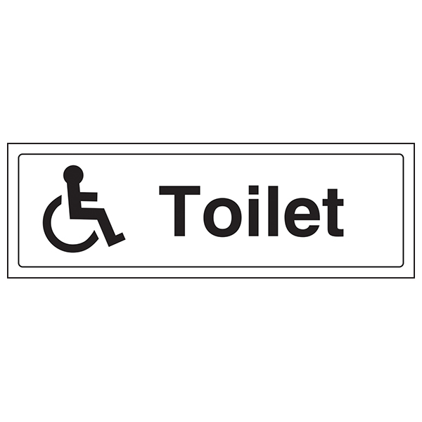 Disabled Toilet | Hygiene Signs | Signs, Posters &amp; Wallcharts | JustGloves
