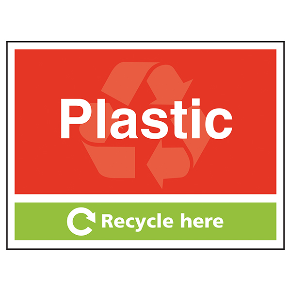 Plastic Recycle Here Waste Signs Recycling Signs Safety Signs 4 Less