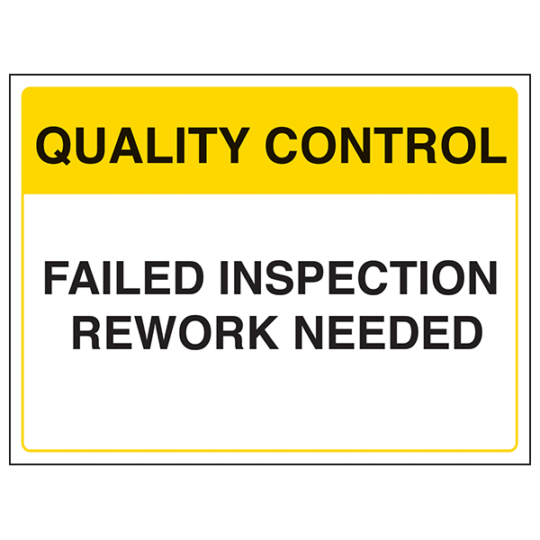 Quality Control Signs Eureka Direct