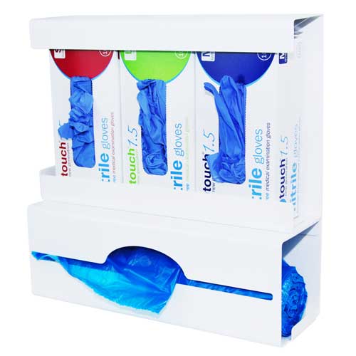 Antimicrobial Triple Glove and Large Apron Dispenser | Protective Clothing | Gloves | First Aid 4 Less Antimicrobial Triple Glove and Large Apron Dispenser | Protective Clothing | Gloves | First Aid 4 Less
