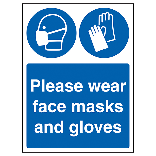 Please Wear Face Masks And Gloves Infection Control Essentials