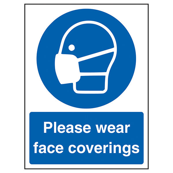 Please Wear Face Coverings Infection Control Essentials Safety Signs