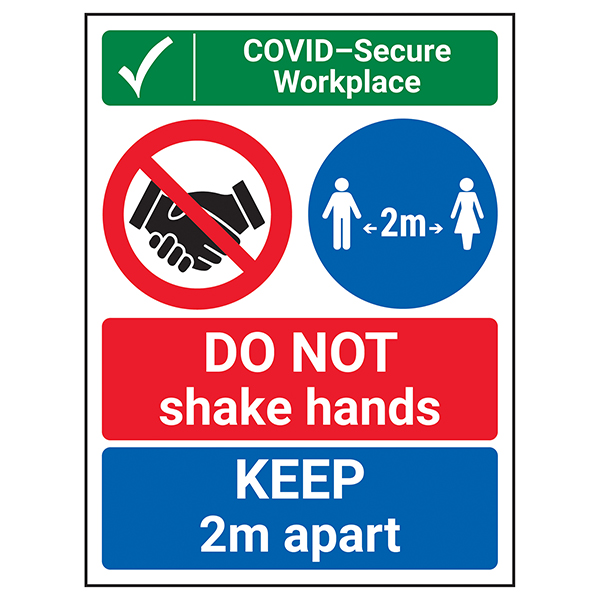 COVID-Secure Workplace - DO NOT Shake Hands COVID-Secure Workplace - DO NOT Shake Hands