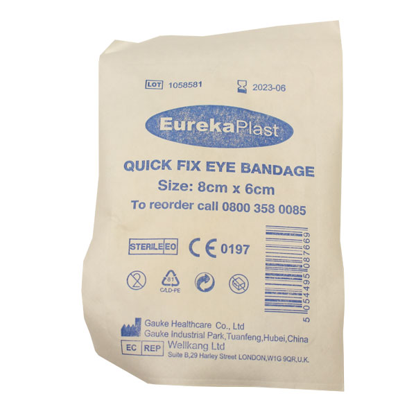 EurekaPlast Quick Fix Eye Bandages Eureka Direct