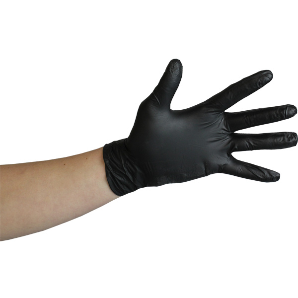 Economy Black Powder Free Nitrile Gloves Economy Black Powder Free Nitrile Gloves