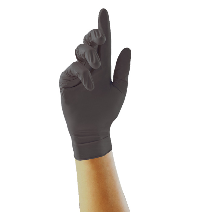 Unigloves Pro.Tect Powder Free Black Nitrile Gloves Unigloves Pro.Tect Powder Free Black Nitrile Gloves
