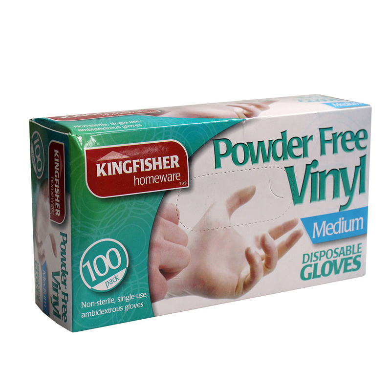 Kingfisher Powder Free Vinyl Disposable Gloves | Cleaning Gloves | JustGloves Kingfisher Powder Free Vinyl Disposable Gloves | Cleaning Gloves | JustGloves