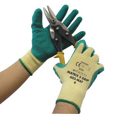 Polyco Green Matrix S Latex Coated Gripper Gloves | Gripper Gloves | JustGloves Polyco Green Matrix S Latex Coated Gripper Gloves | Gripper Gloves | JustGloves