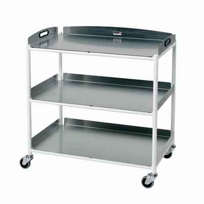 Sunflower Large Dressing Trolleys Stainless Steel | Dressing Trolley | MediSupplies Sunflower Large Dressing Trolleys Stainless Steel | Dressing Trolley | MediSupplies