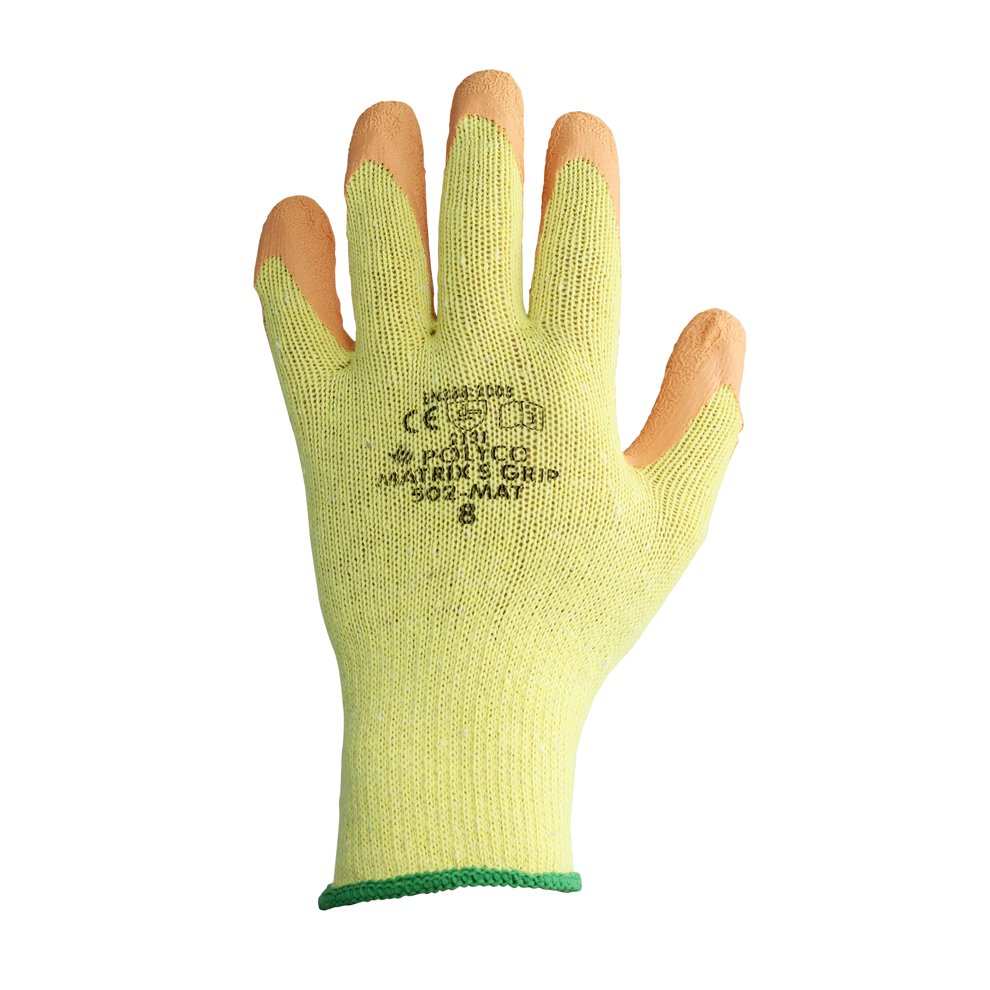 Polyco Orange Matrix S Latex Coated Gripper Gloves Gripper Gloves