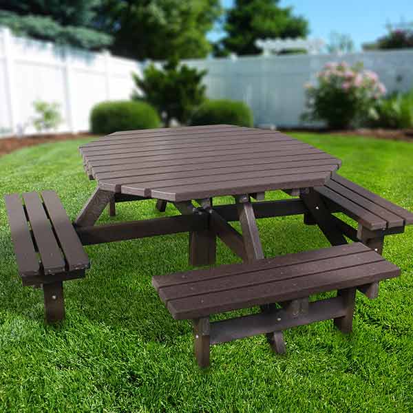 Octagonal Picnic Table | NoButts