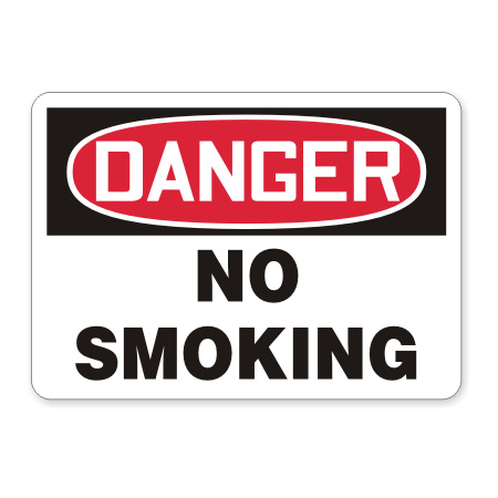 small no smoking signs