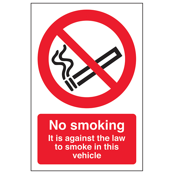 small no smoking signs