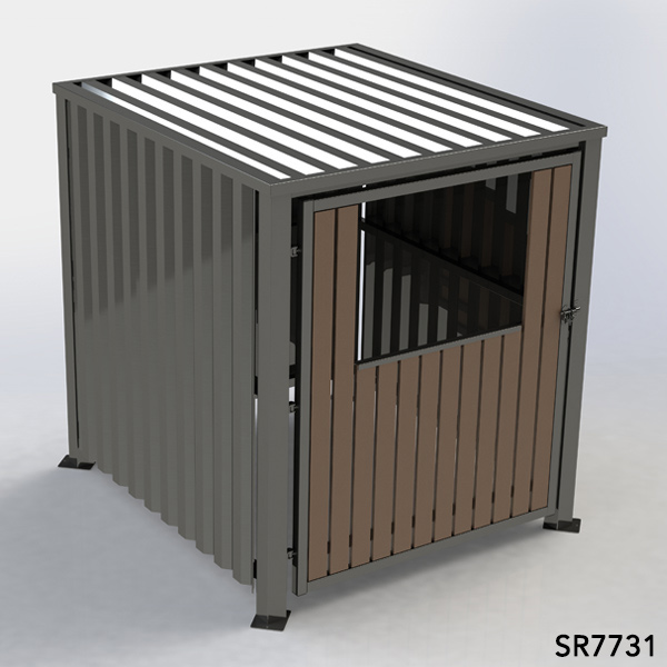 Picture of Multipurpose Storage Shelter - Corrugated Metal - With Roof