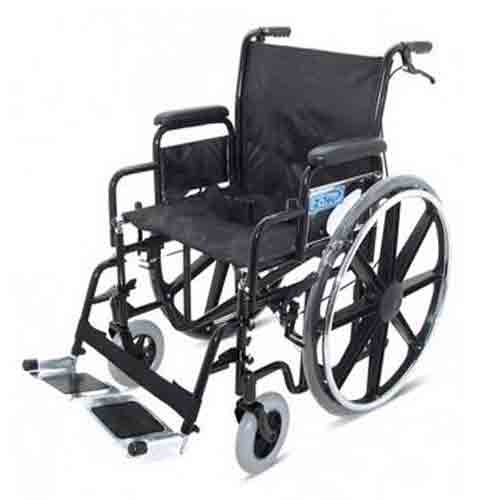 Z-Tec Folding Heavy Duty Steel Wheelchair | Mobility & Living Aids | MediSupplies Z-Tec Folding Heavy Duty Steel Wheelchair | Mobility & Living Aids | MediSupplies
